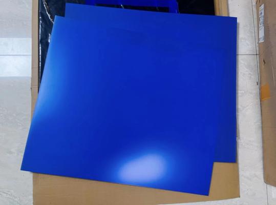 Blue Double Layer CTP Plate With 350000 Impressions Unbaked Run Length