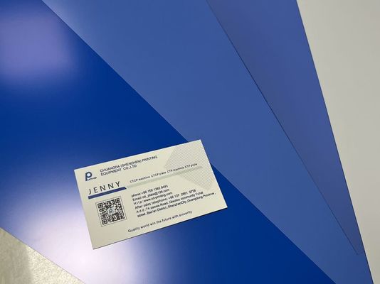 110-130 ميجا جول/سم2 طاقة التعريض لوحة CTP حرارية لوقت التحميض 25±5 ثانية